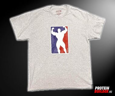 #proteinbuilder Body póló szürke