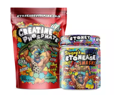 StoneAge Creatine Phosphate 300 g zacskós +Smash csomag StoneAge Creatine Phosphate 300 g zacskós +Smash csomag