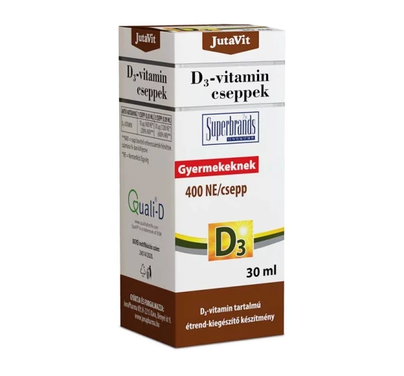 JutaVit D 3-vitamin cseppek 400 NE /30 ml
