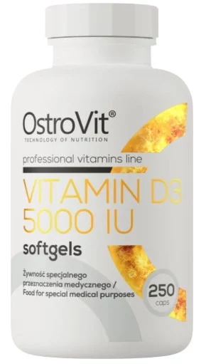 OstroVit Vitamin D3/ 5000 IU 250 kapszula