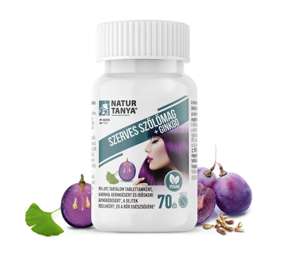Nat�r Tanya Szerves Sz�l�mag+Ginkgo