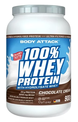 Body Attack 100% Whey Protein 900 g 